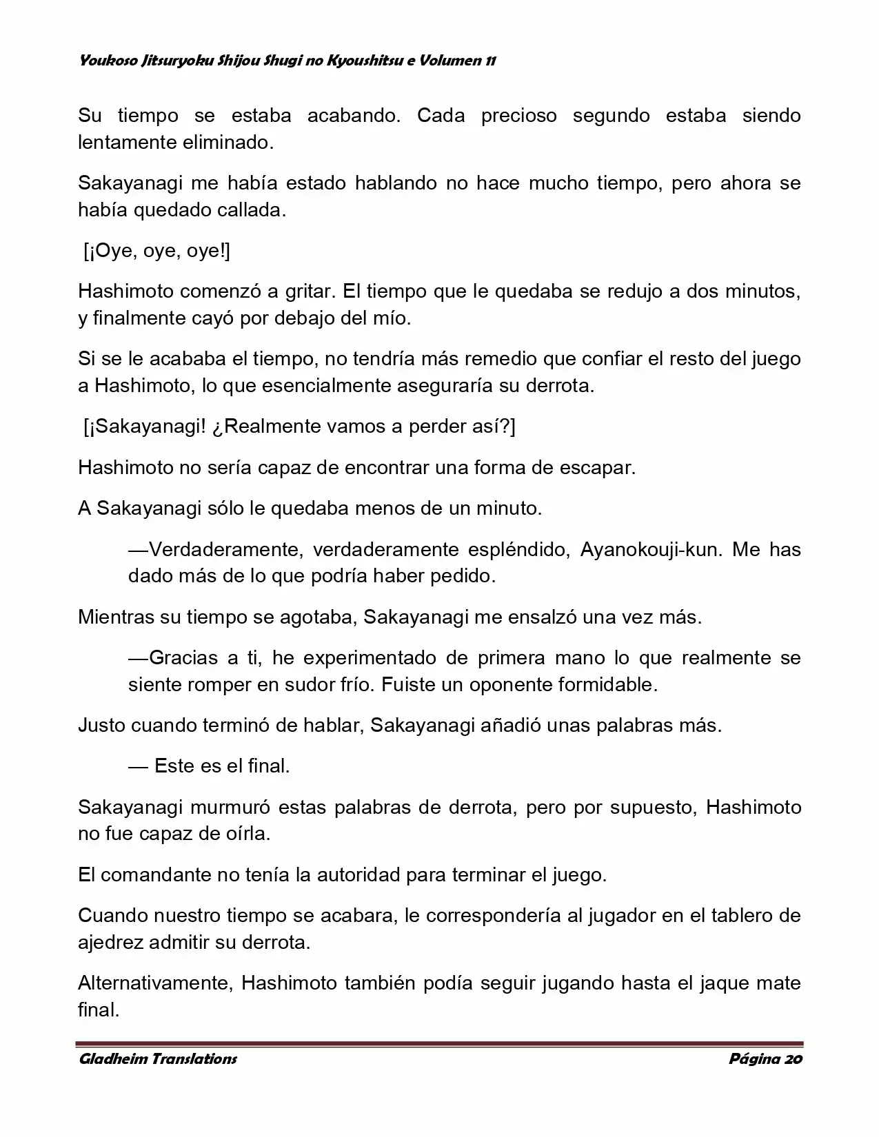 Página 20 del Manga