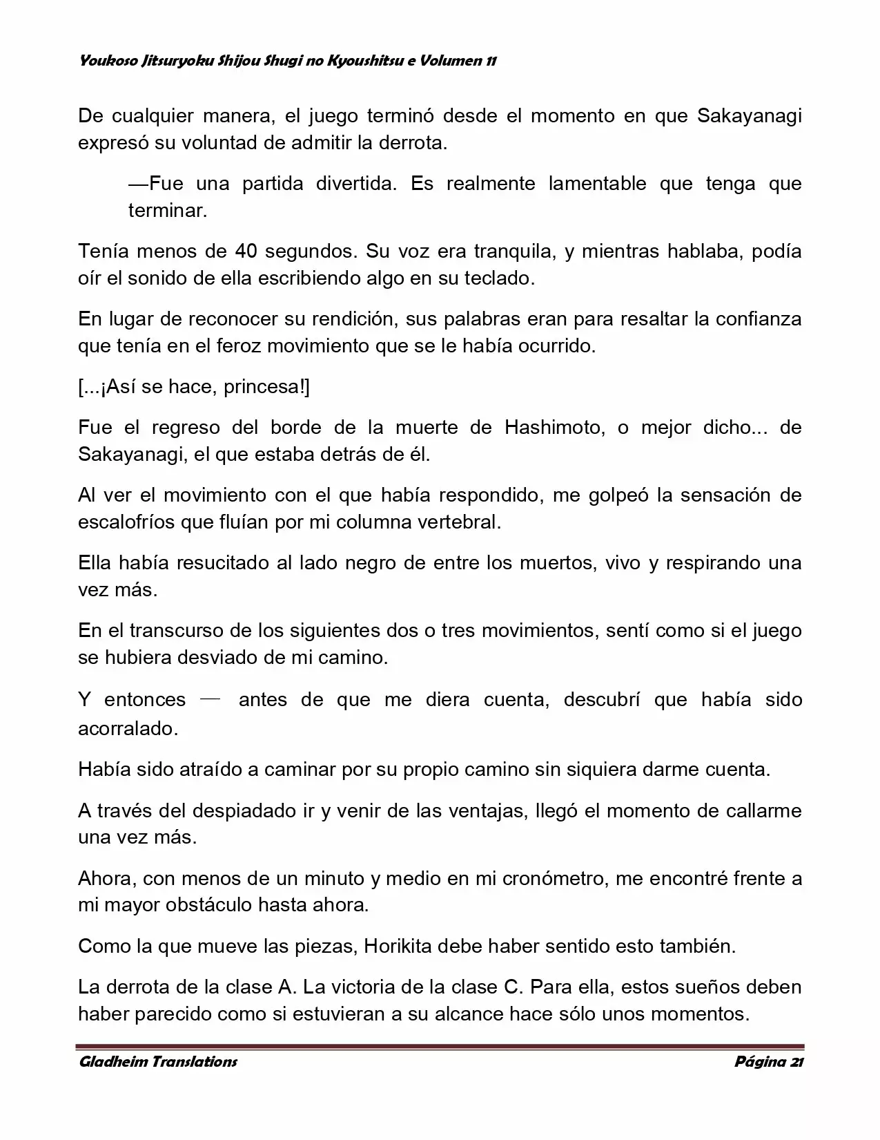 Página 21 del Manga