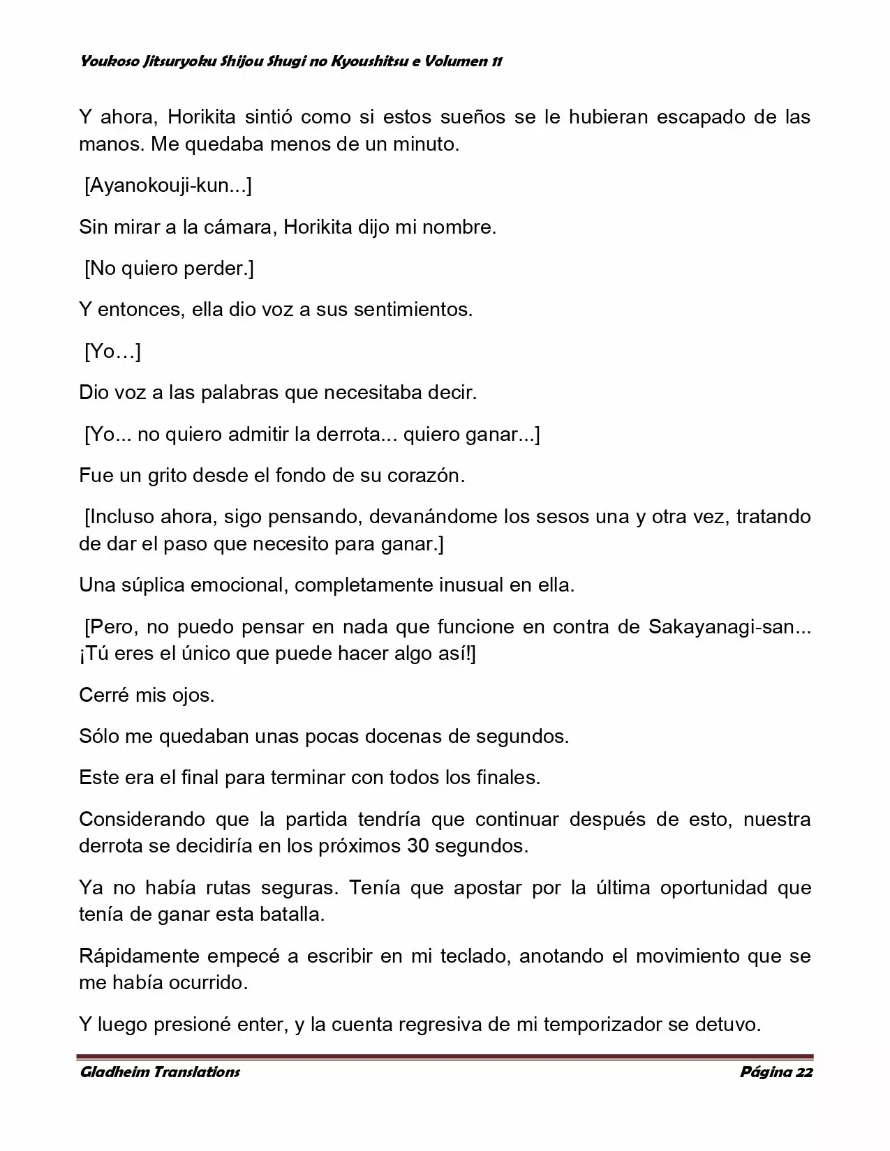 Página 22 del Manga