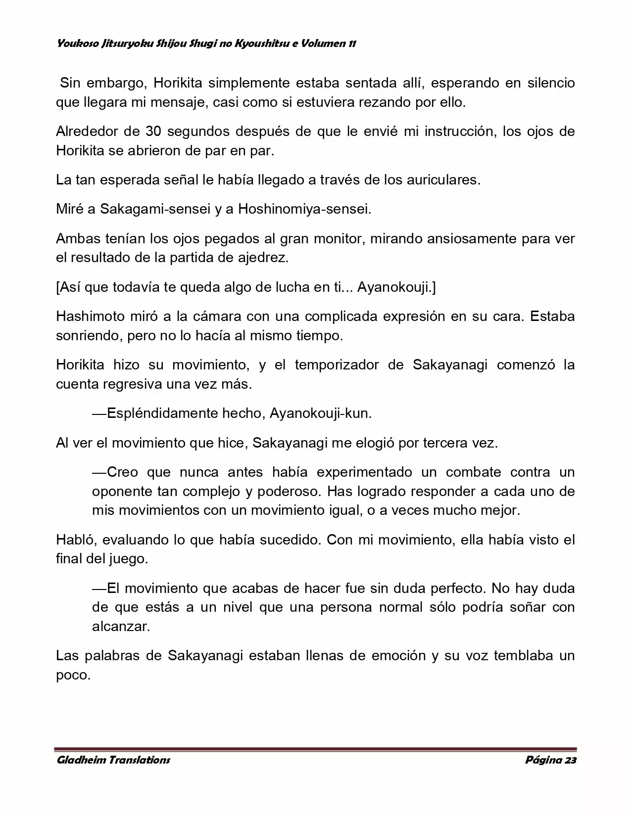 Página 23 del Manga