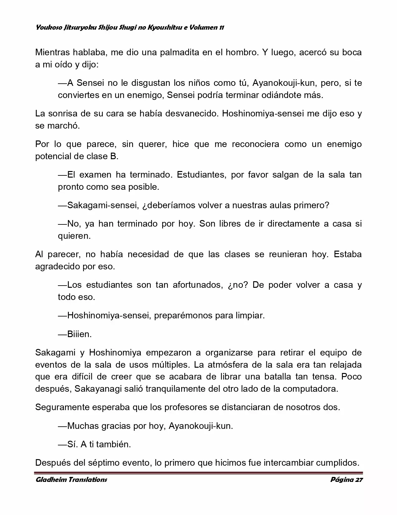 Página 27 del Manga