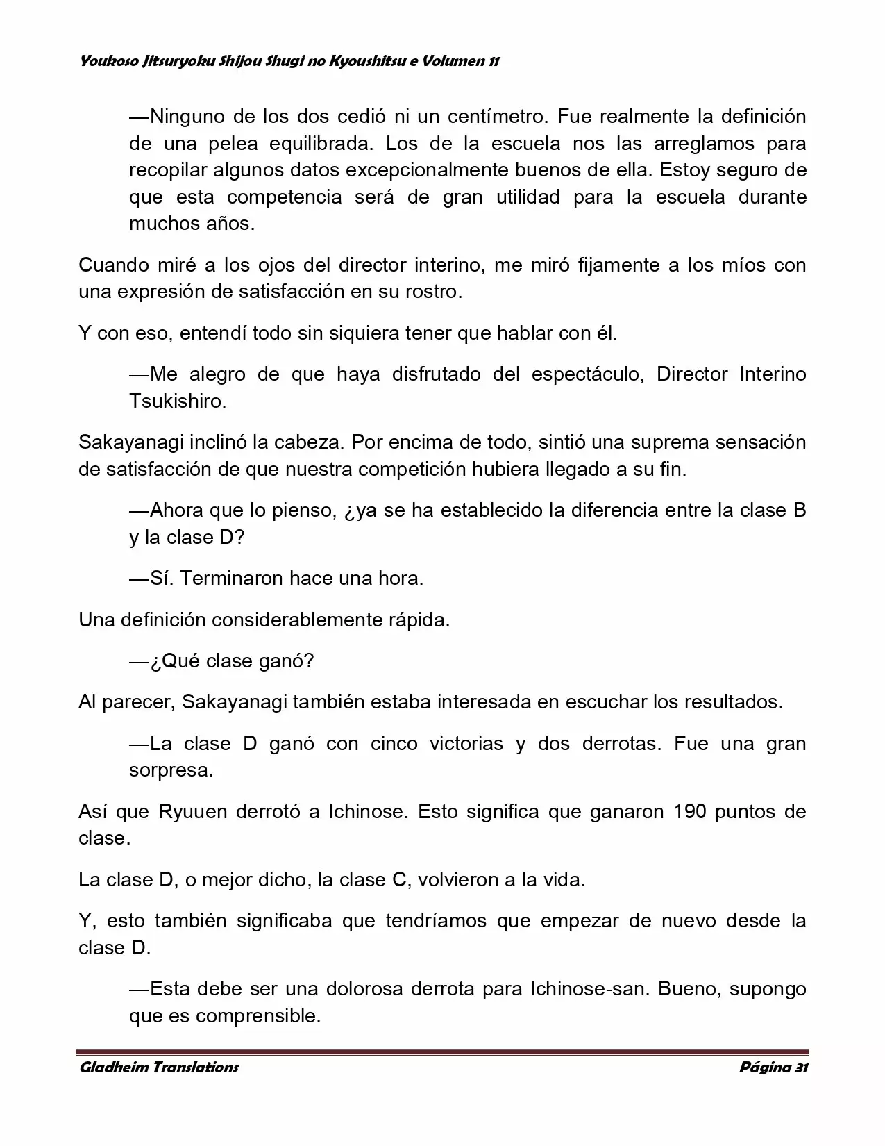 Página 31 del Manga