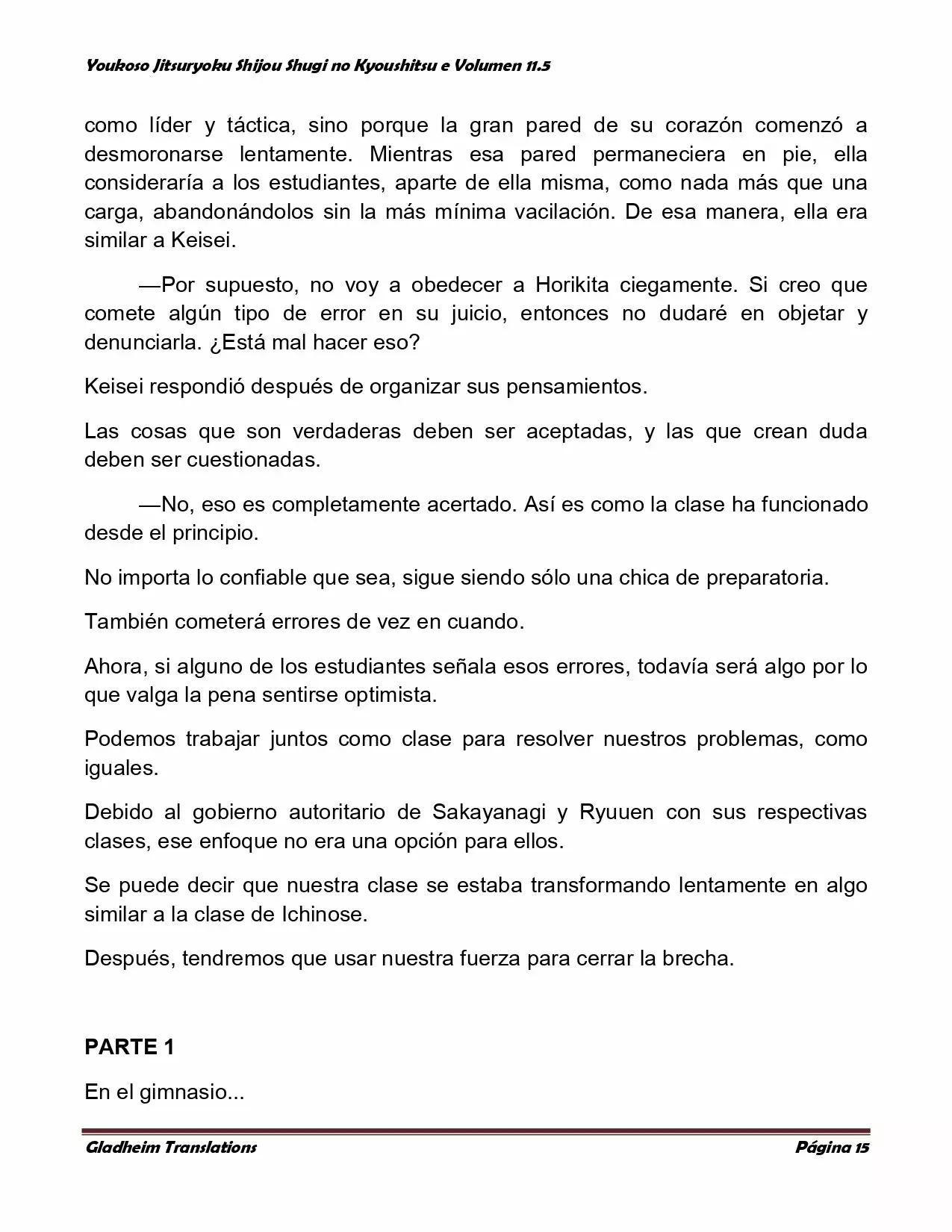 Página 15 del Manga