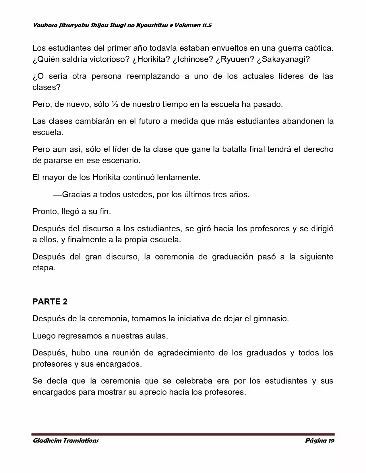 Página 19 del Manga