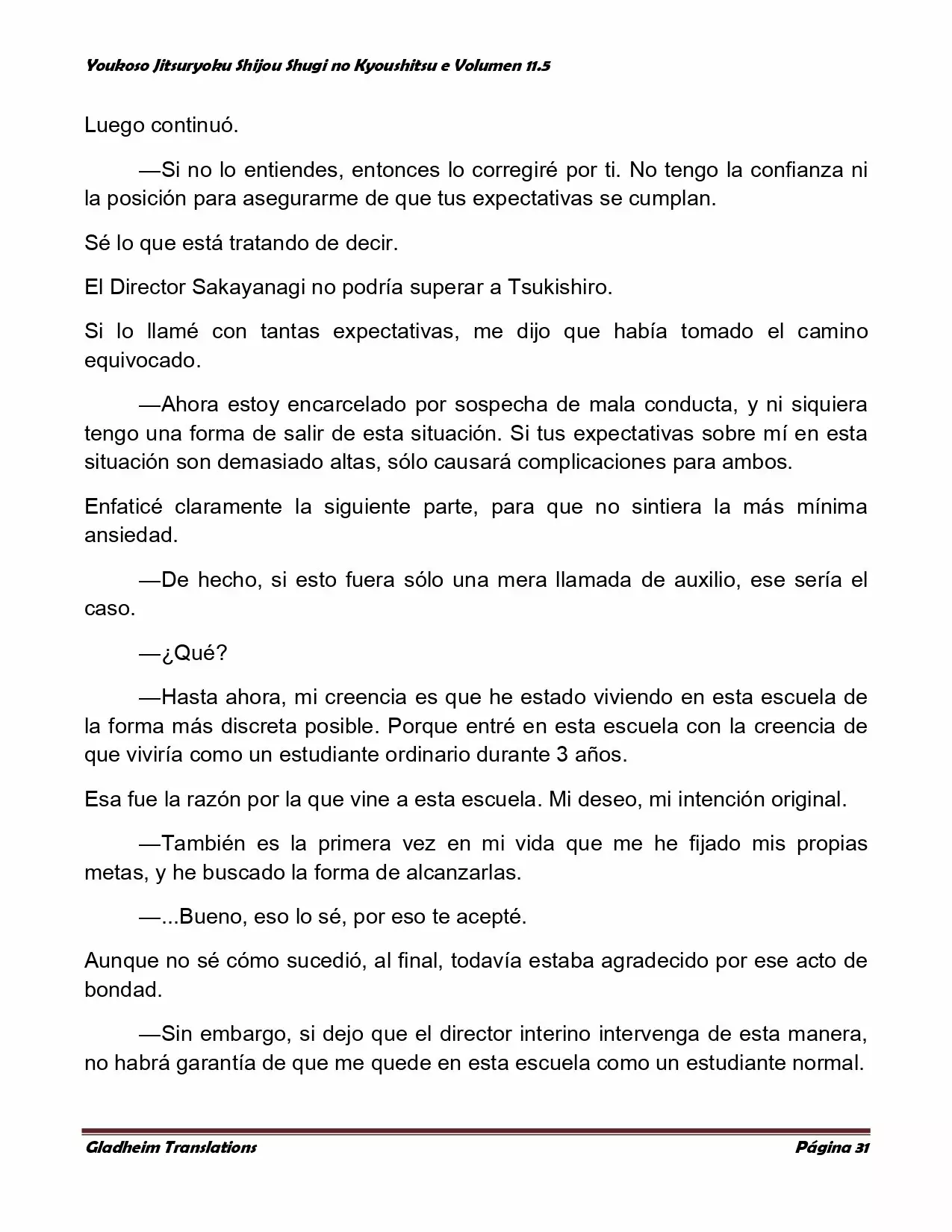 Página 31 del Manga