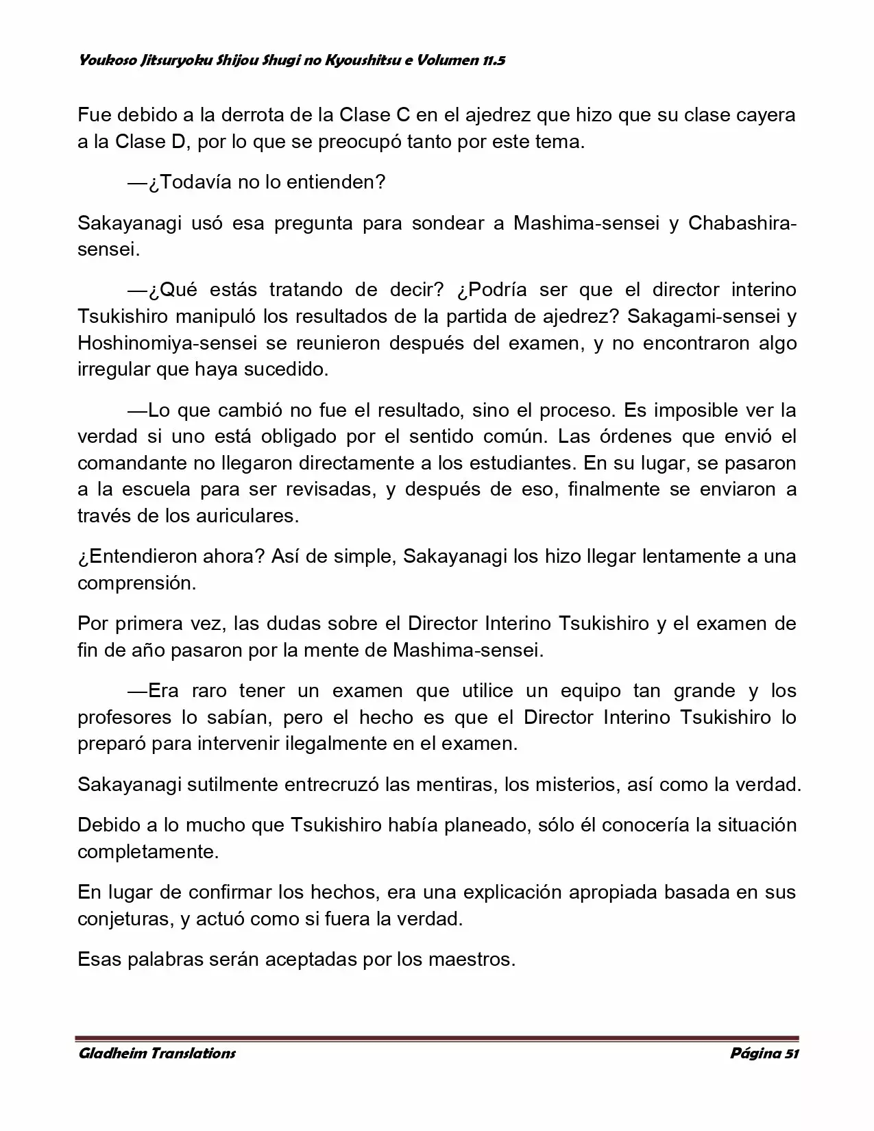 Página 51 del Manga