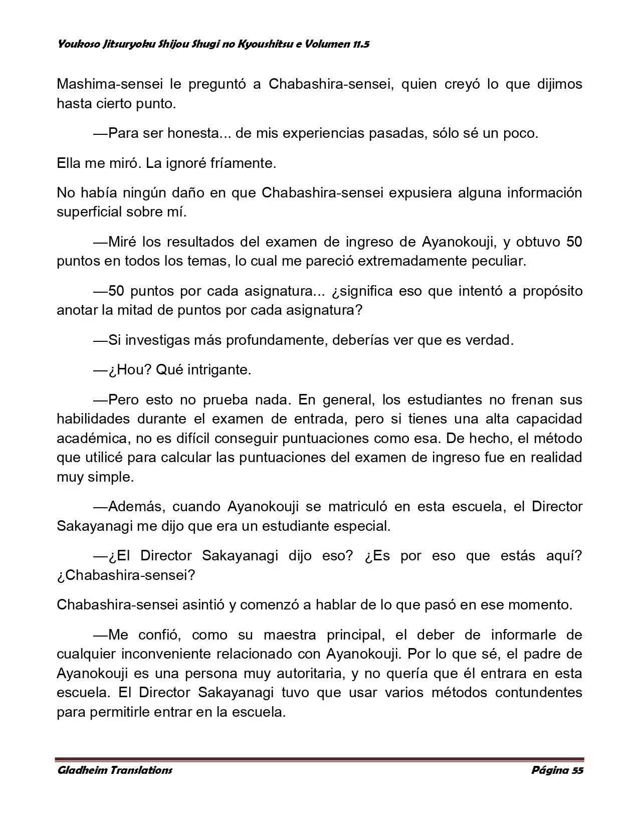 Página 55 del Manga