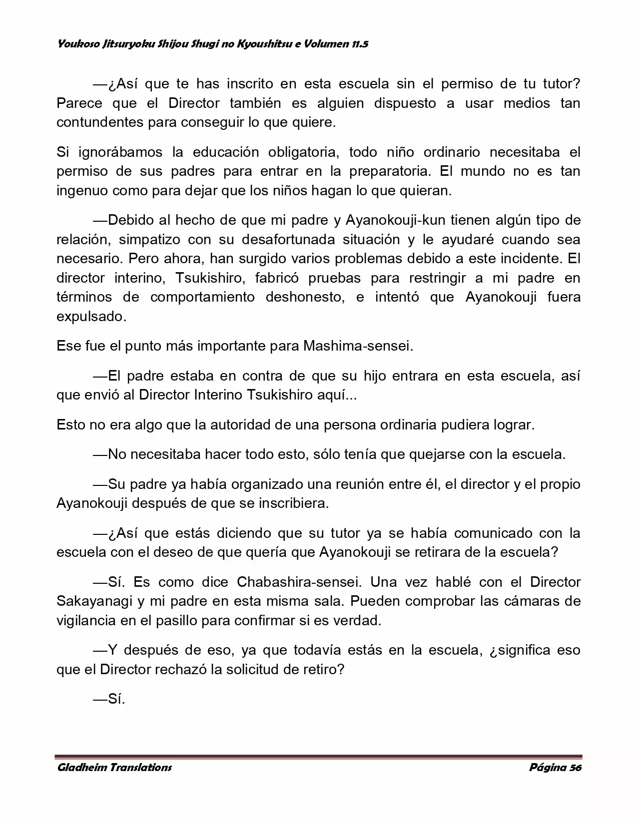 Página 56 del Manga