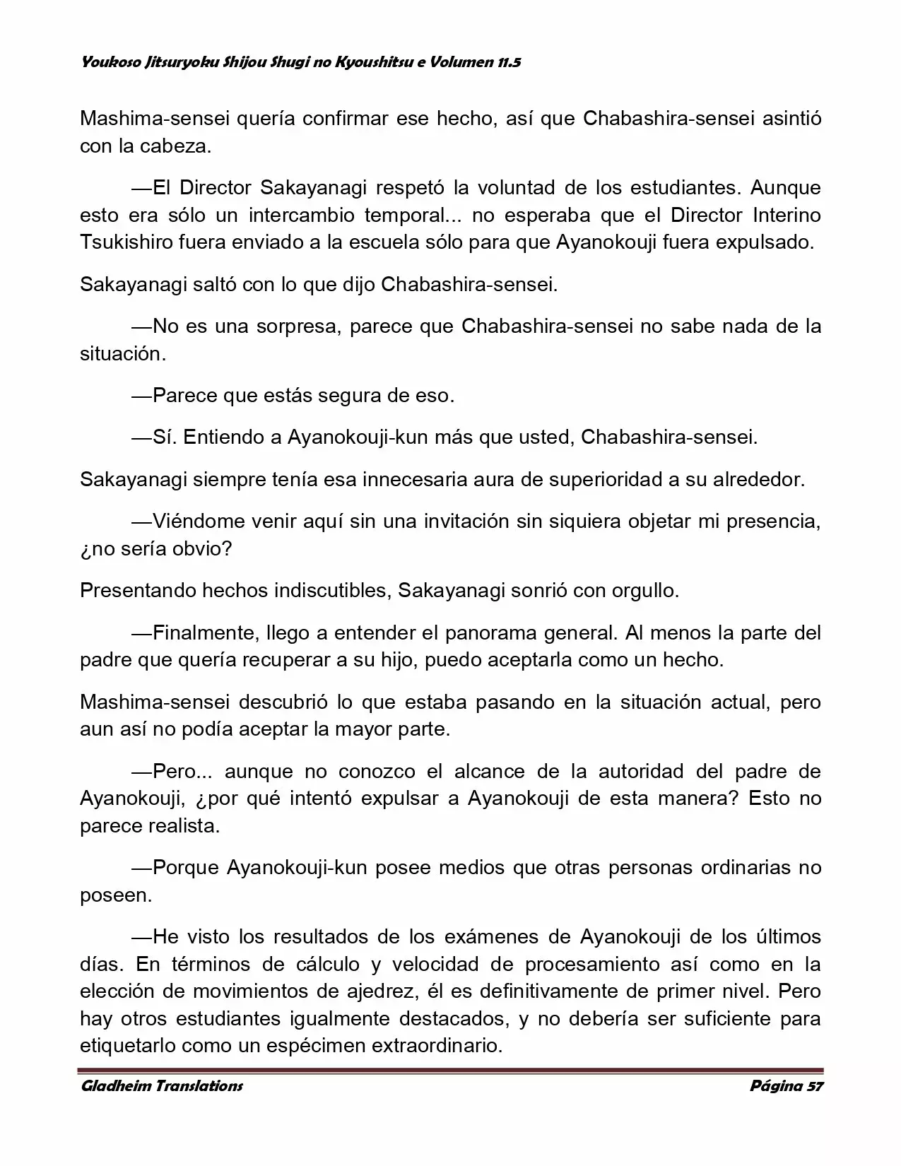 Página 57 del Manga