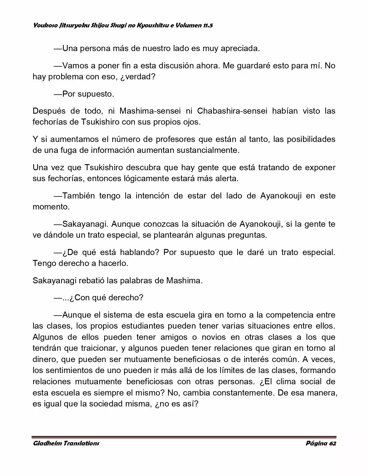 Página 62 del Manga