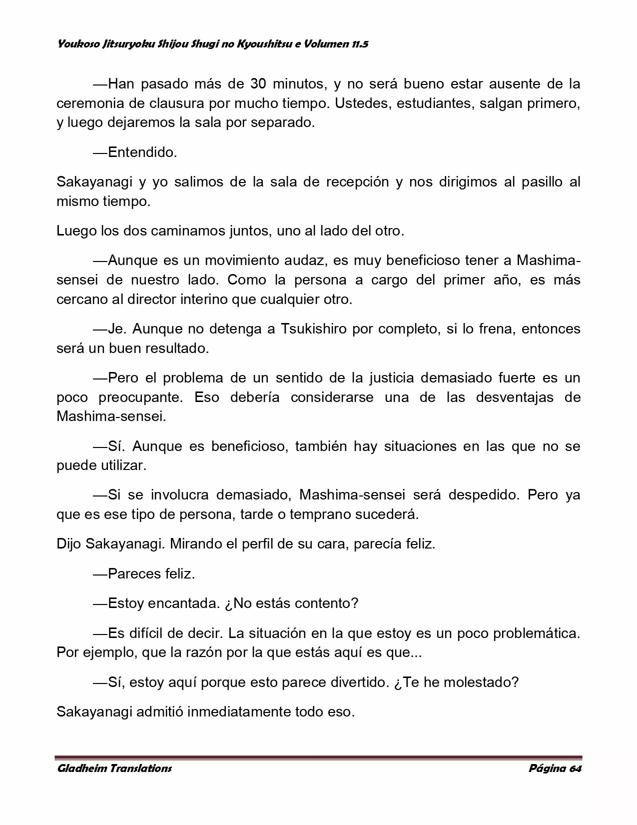 Página 64 del Manga