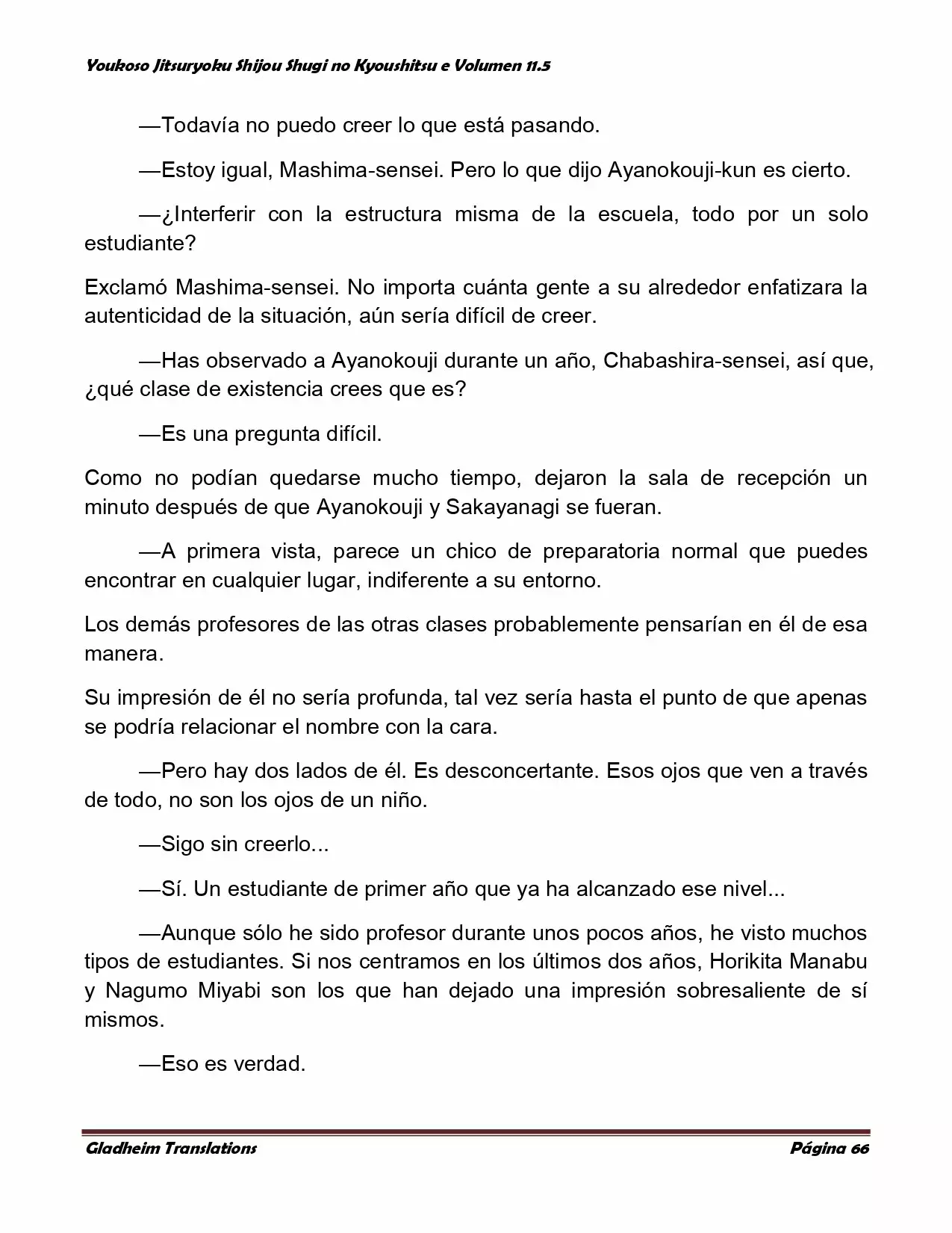 Página 66 del Manga