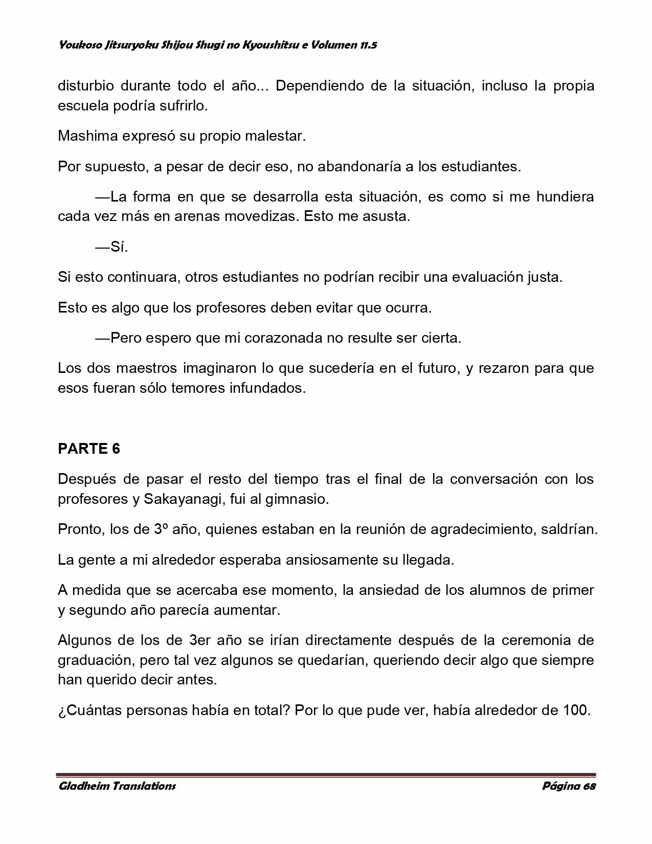 Página 68 del Manga