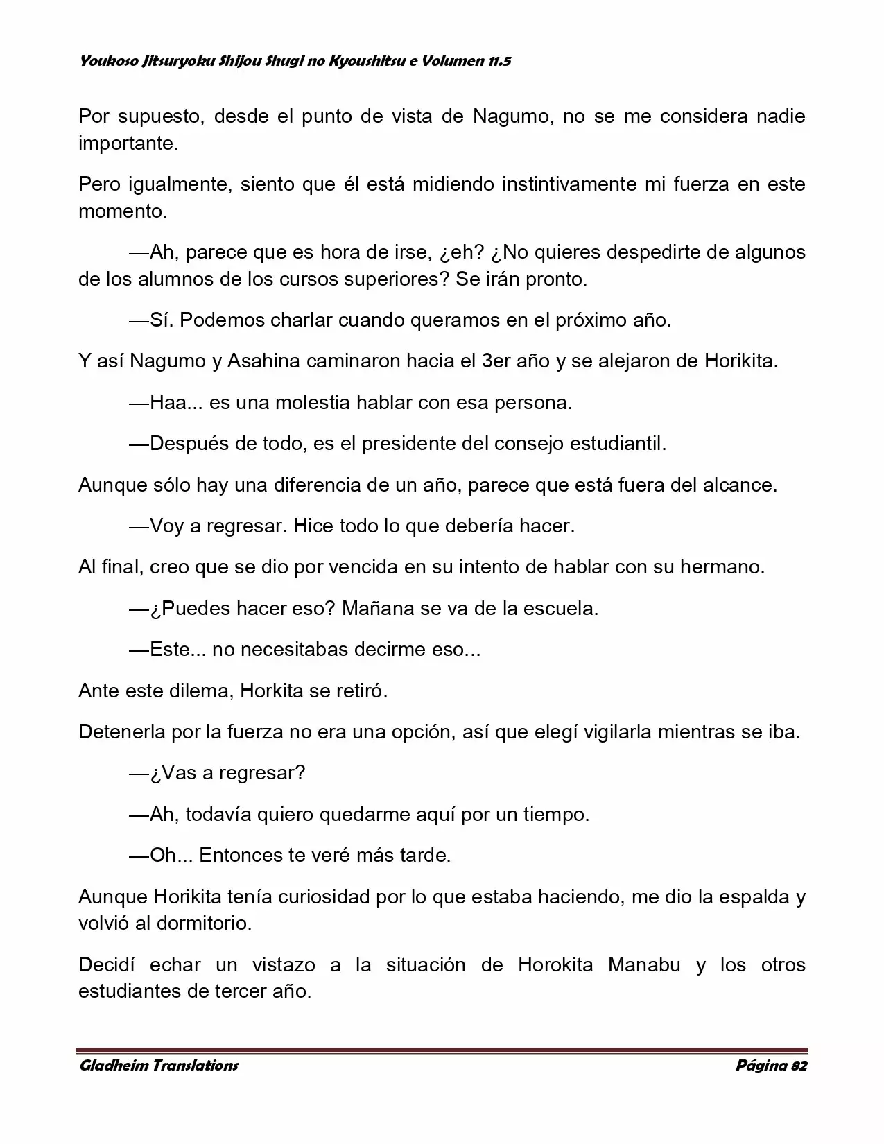 Página 82 del Manga