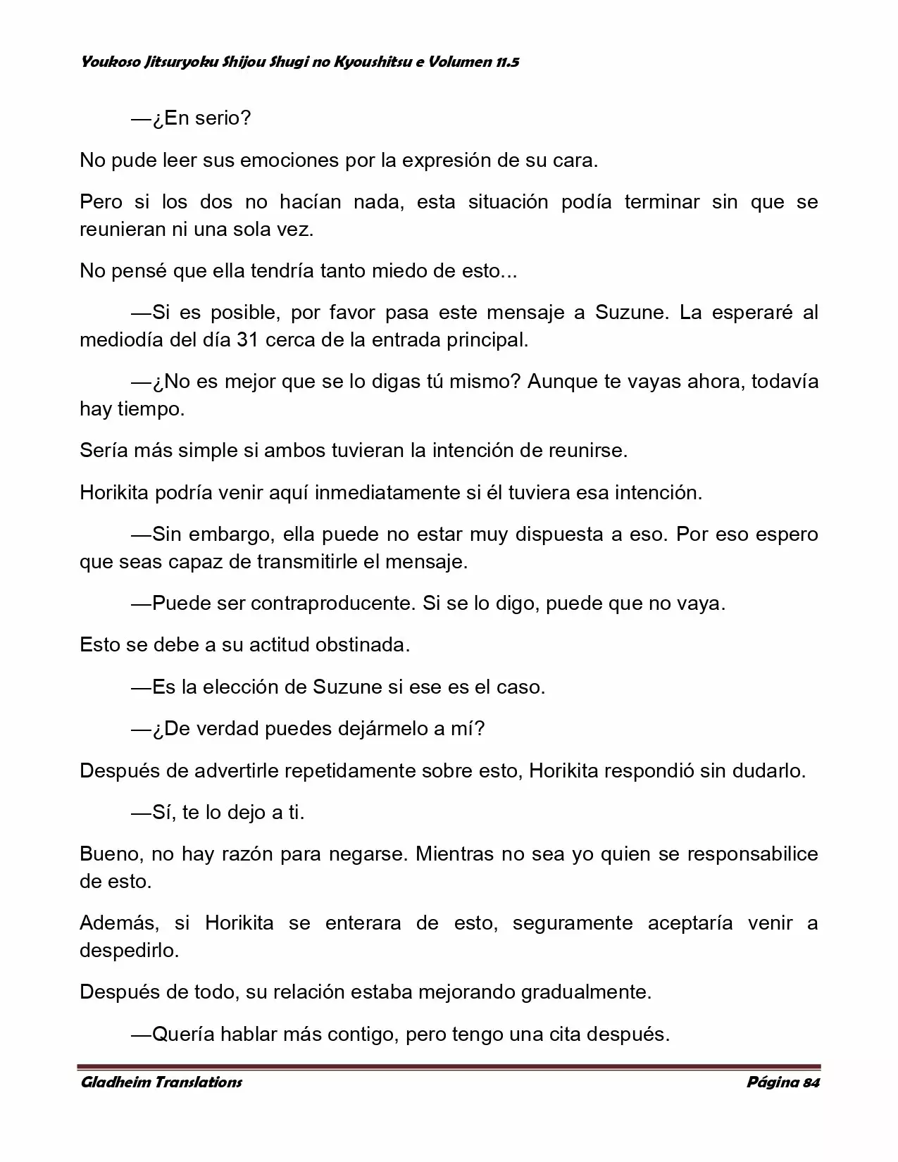 Página 84 del Manga