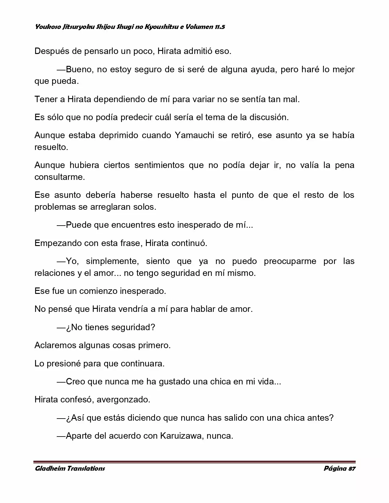 Página 87 del Manga