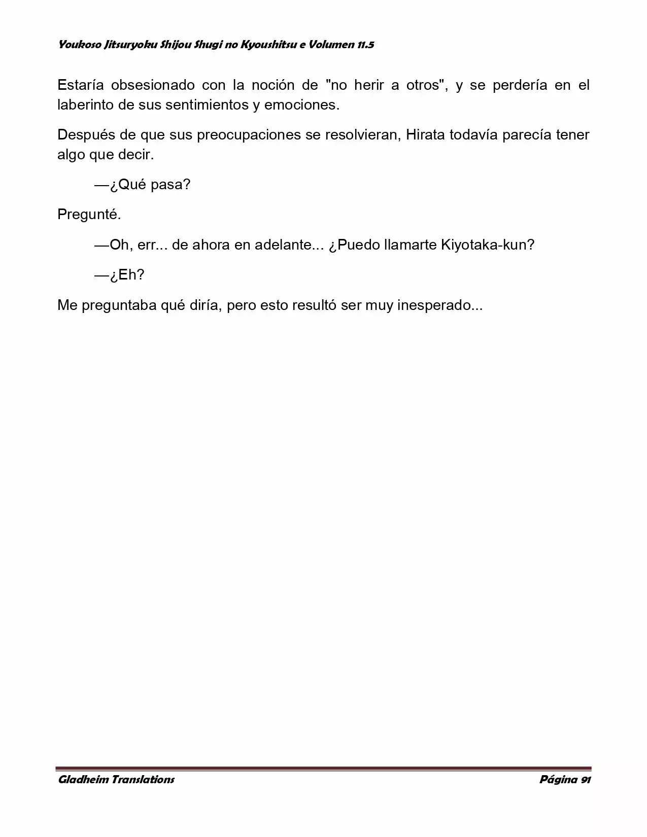 Página 91 del Manga