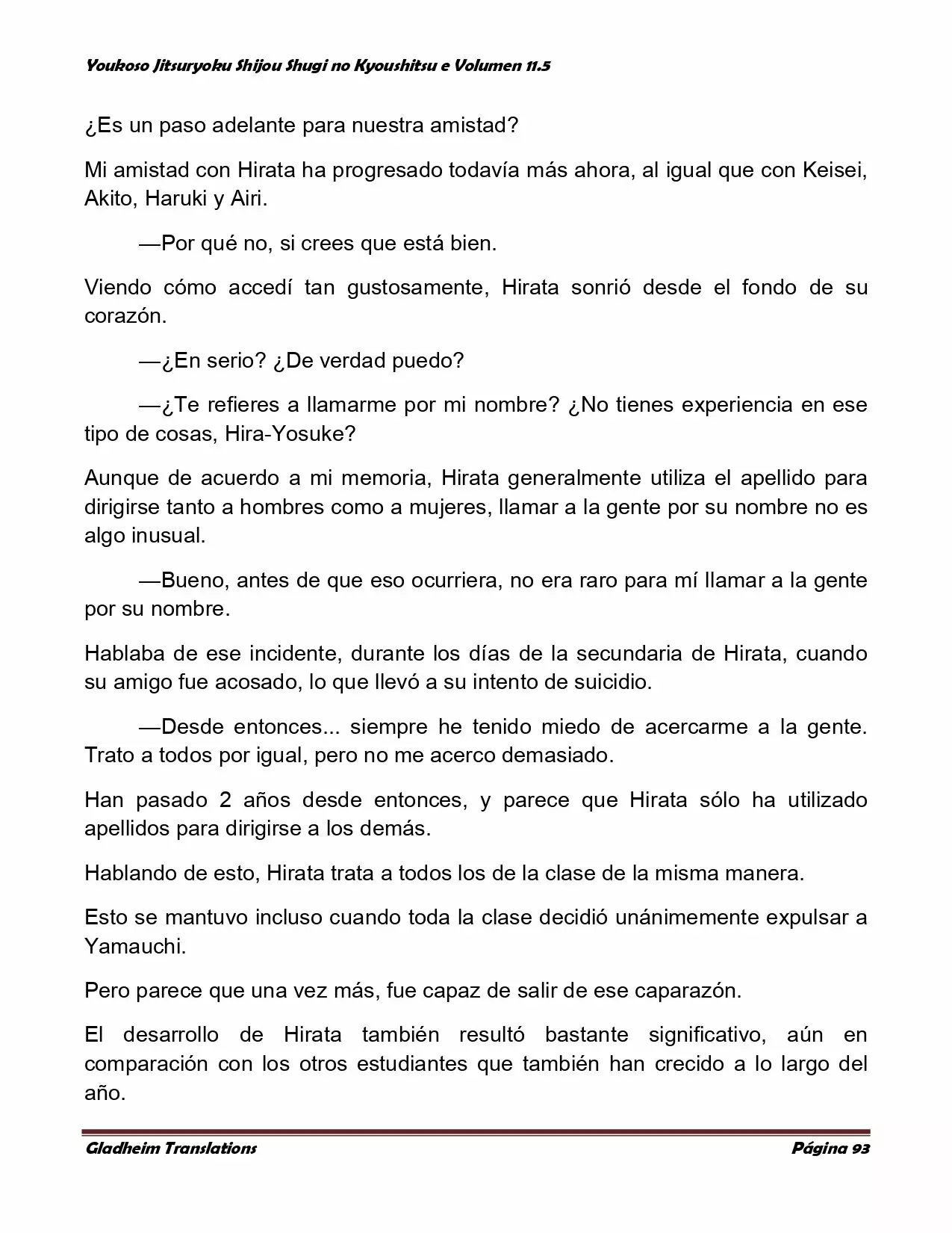 Página 93 del Manga