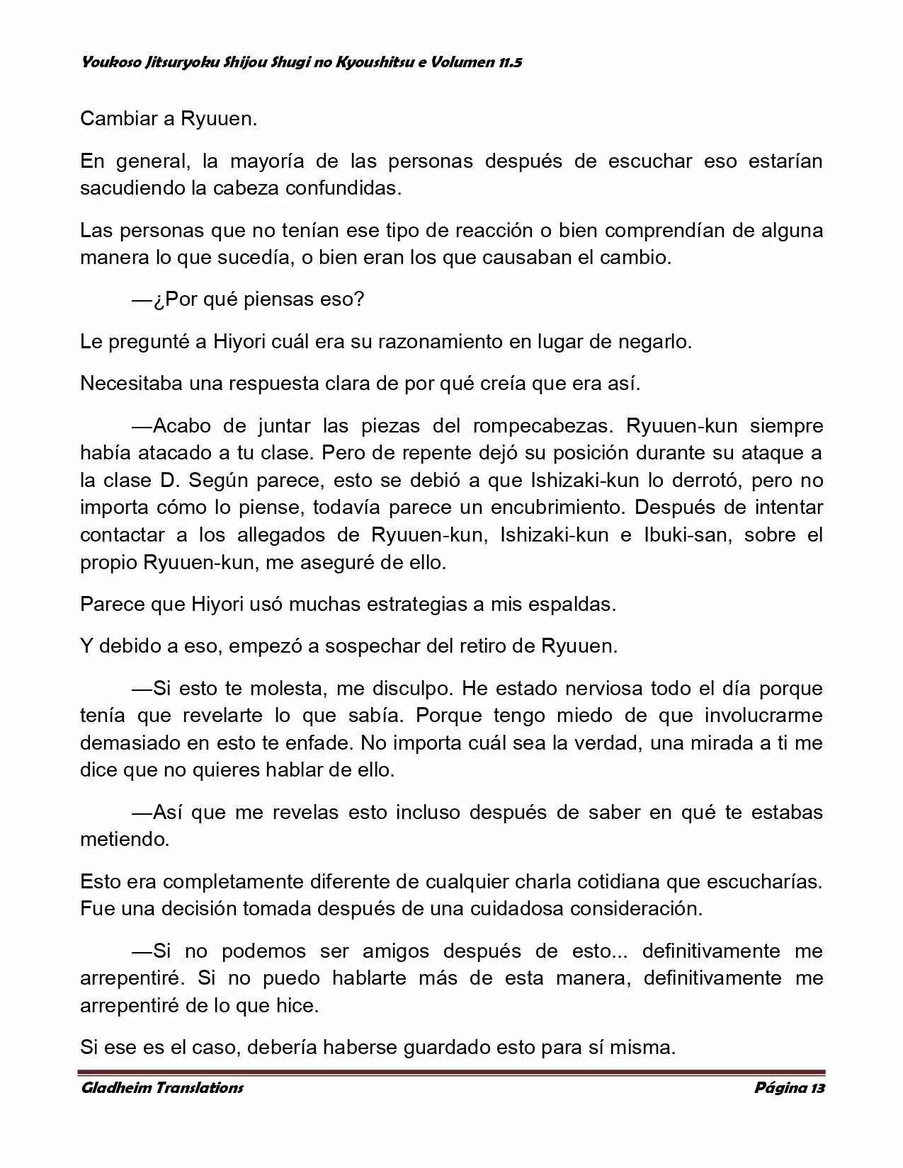 Página 13 del Manga