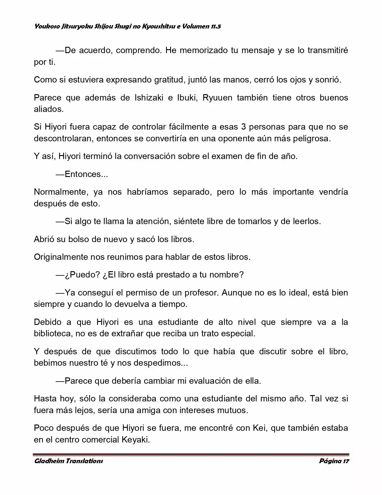 Página 17 del Manga