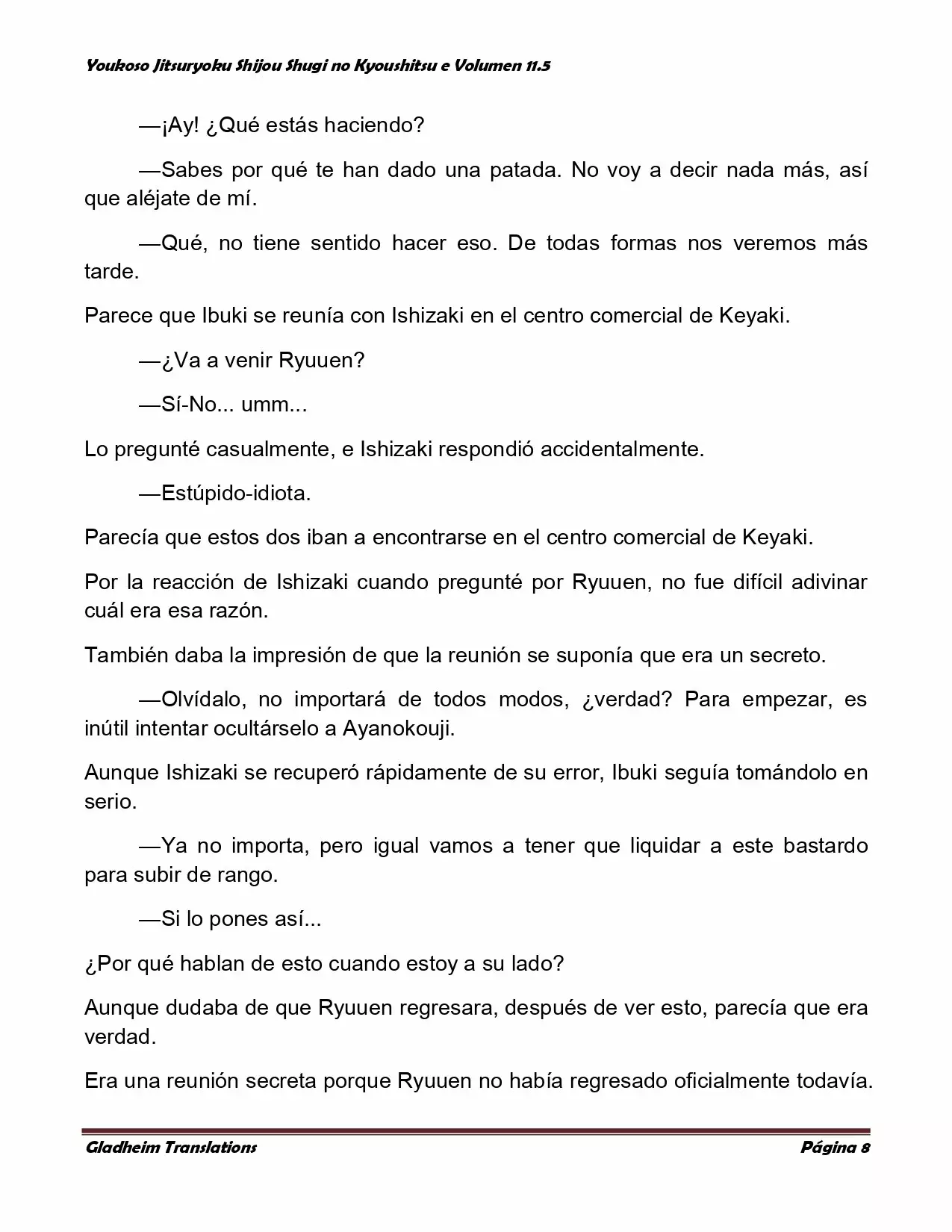 Página 8 del Manga
