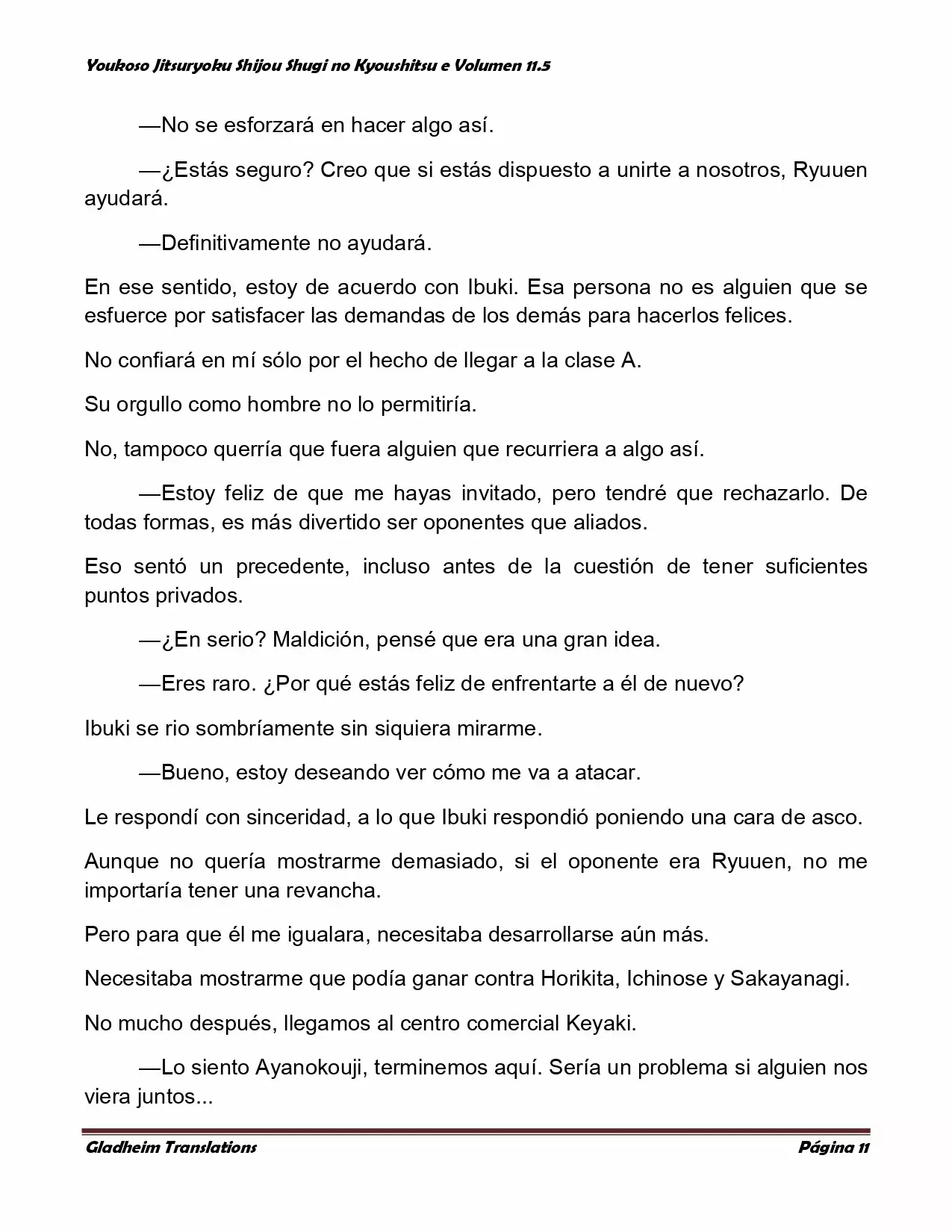 Página 11 del Manga