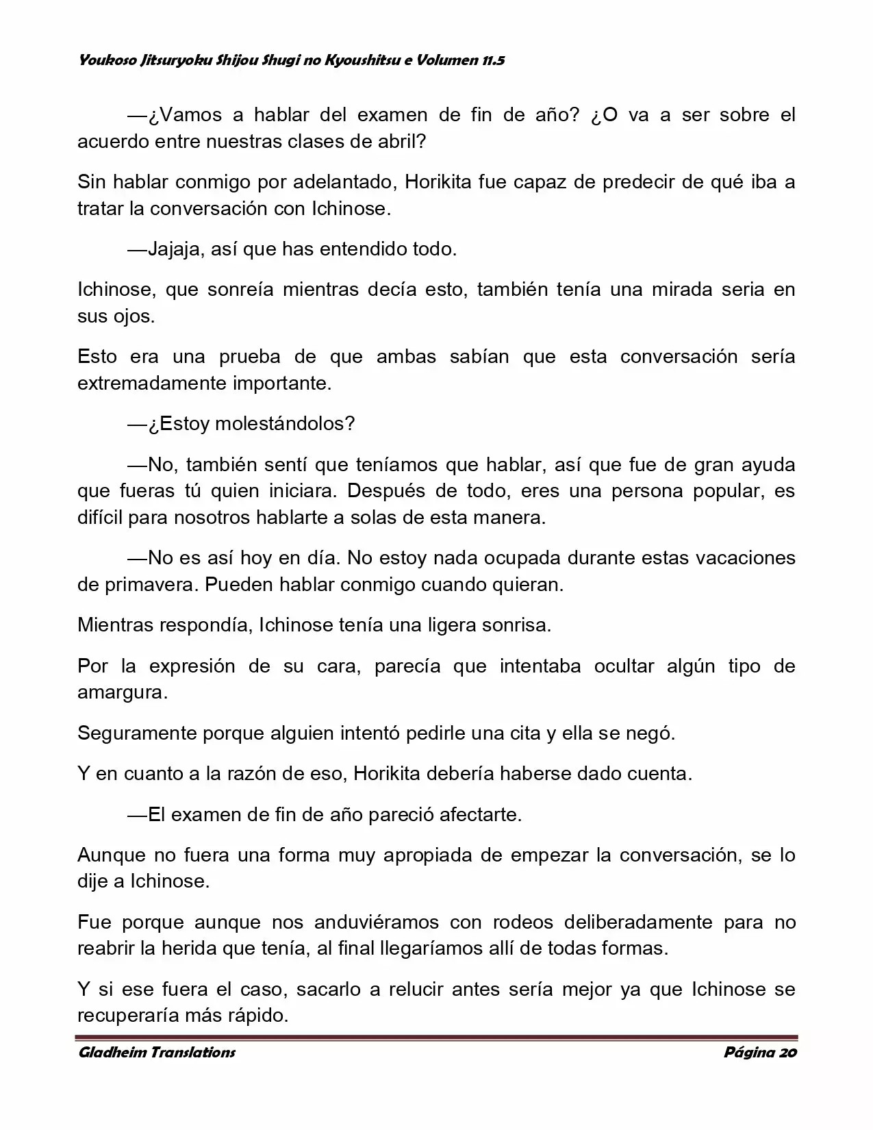 Página 20 del Manga