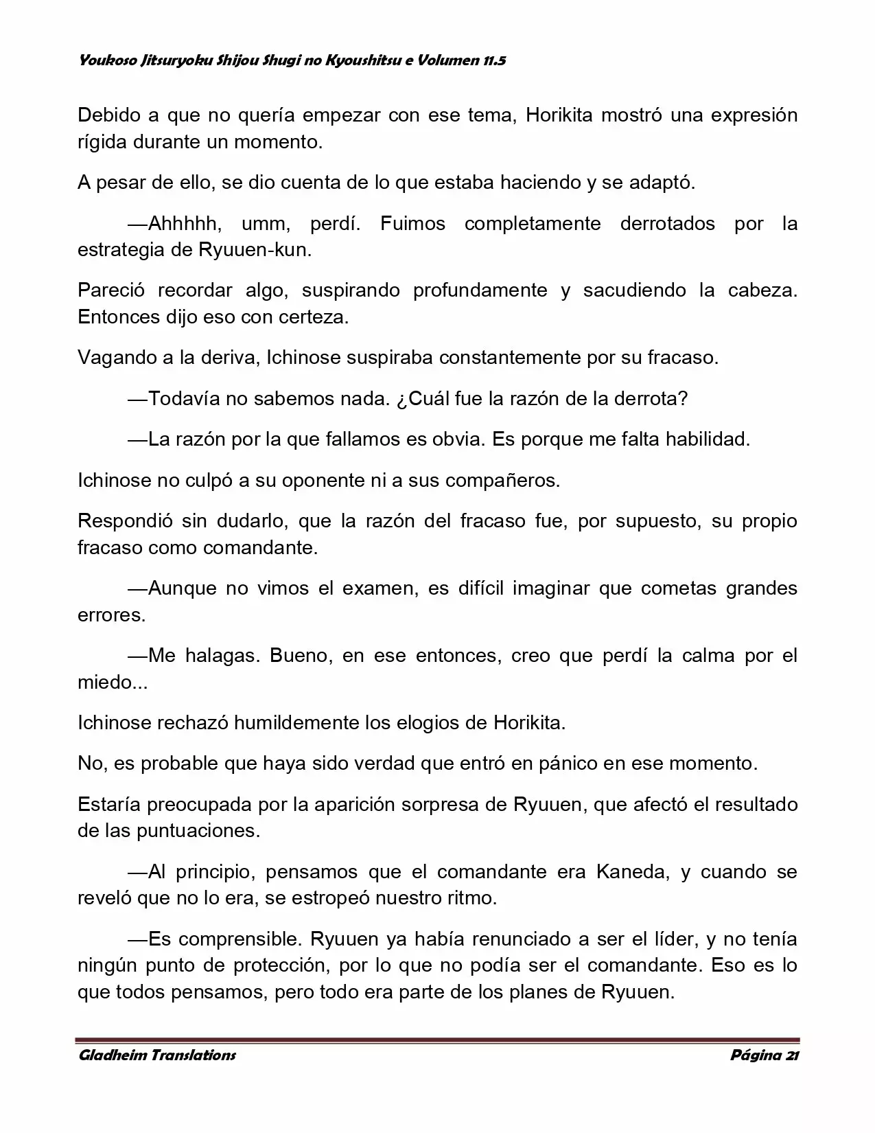 Página 21 del Manga