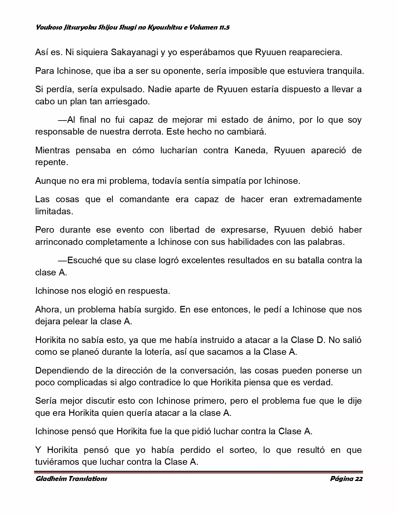 Página 22 del Manga