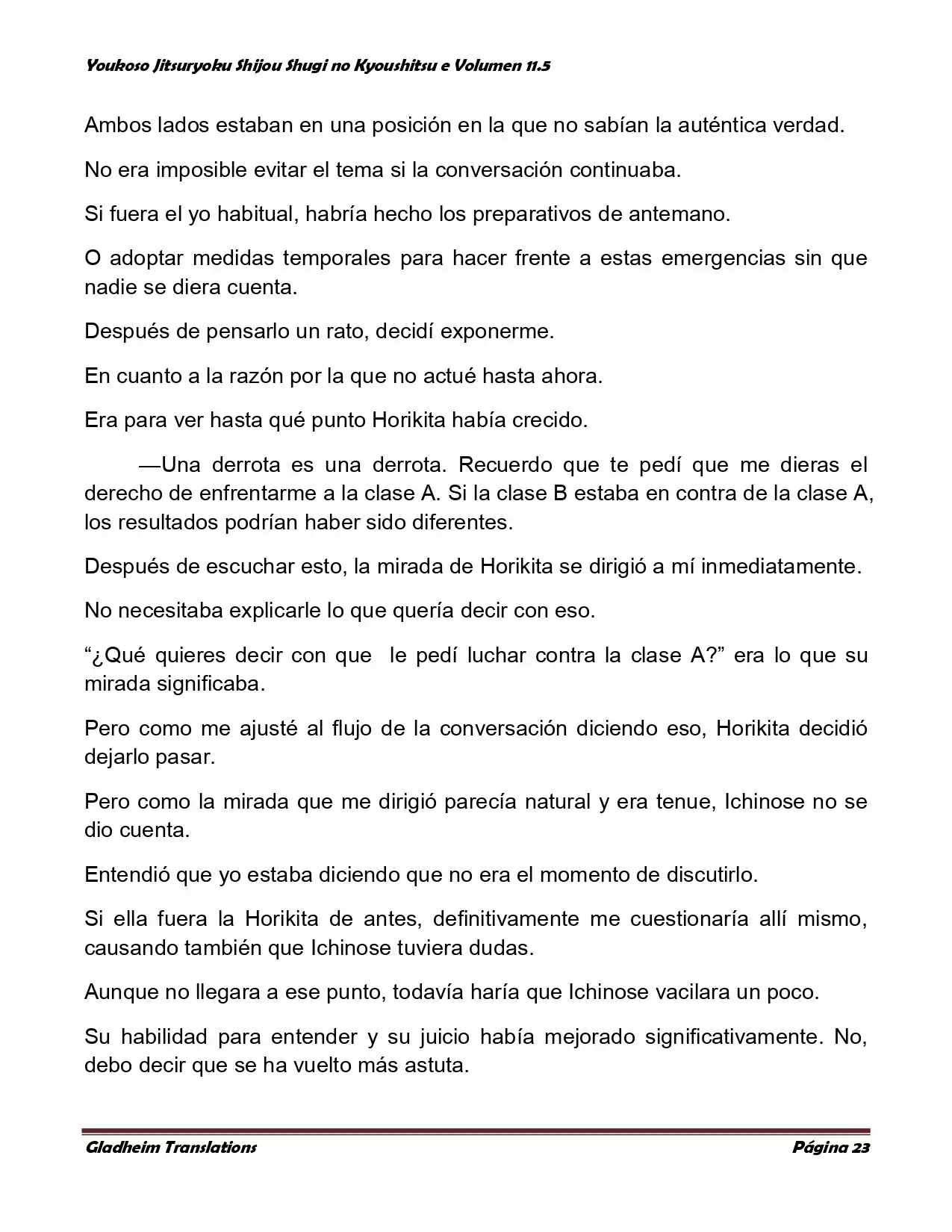 Página 23 del Manga