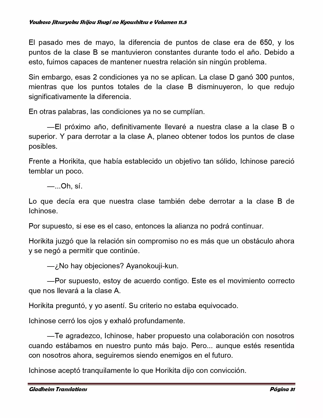 Página 31 del Manga