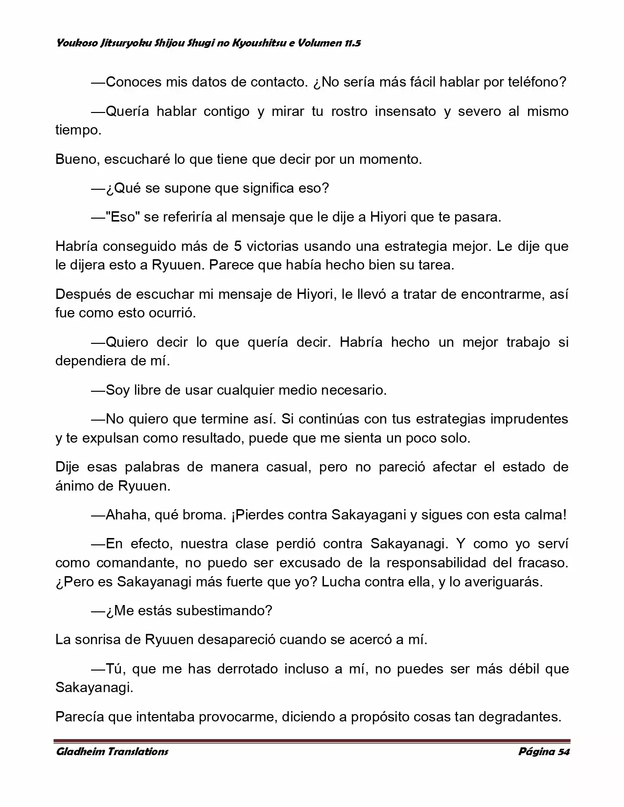 Página 54 del Manga
