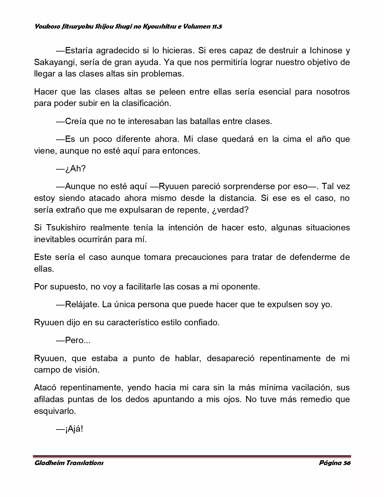 Página 56 del Manga