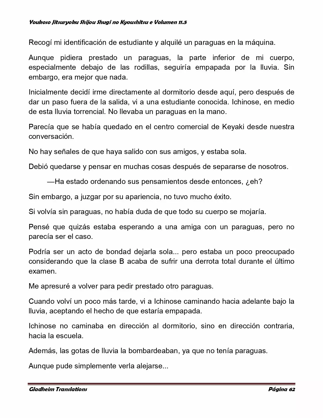 Página 62 del Manga