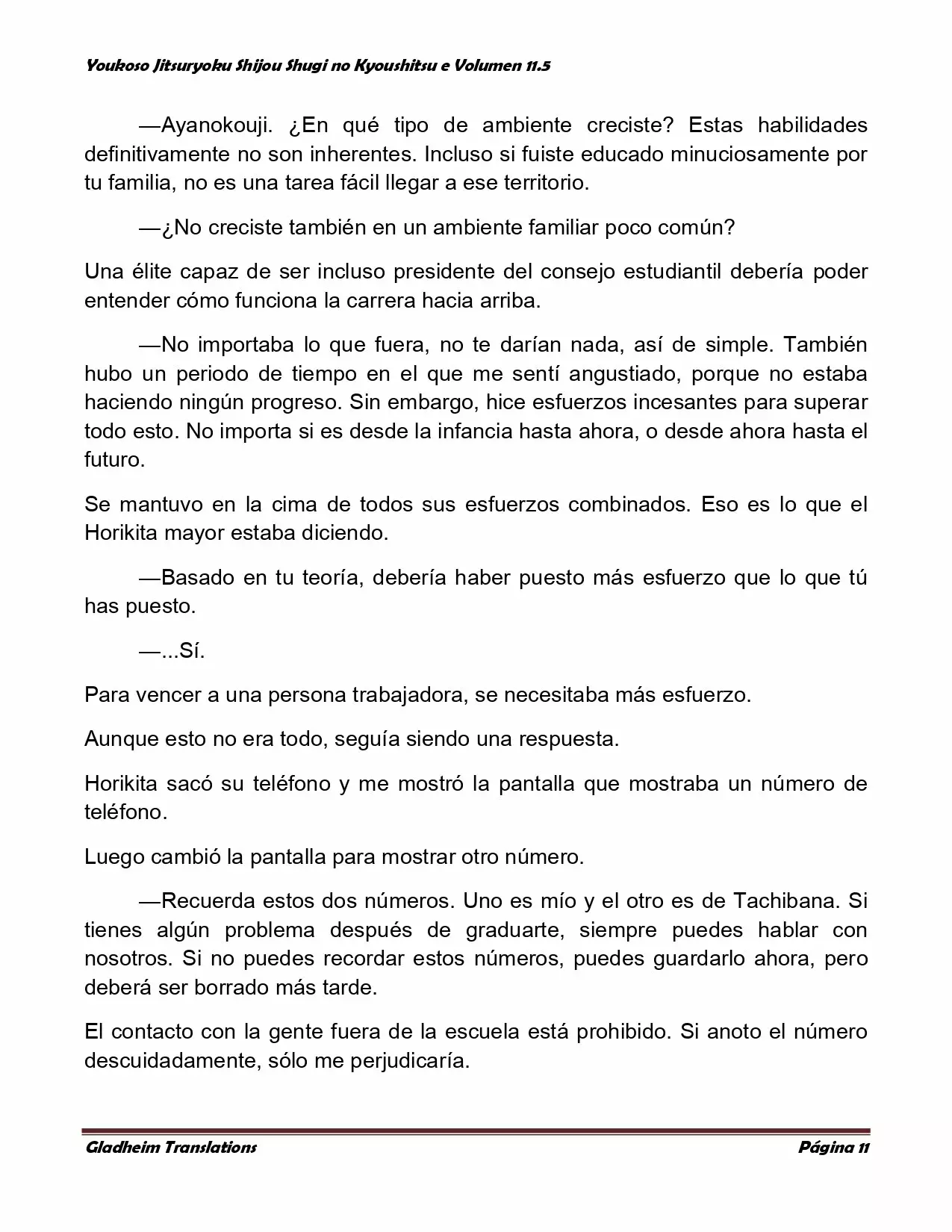 Página 11 del Manga