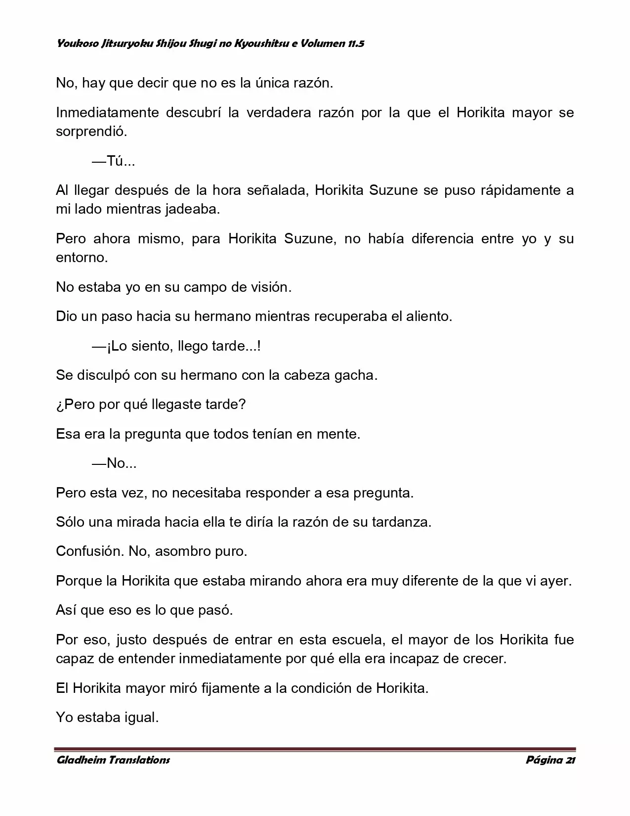 Página 21 del Manga