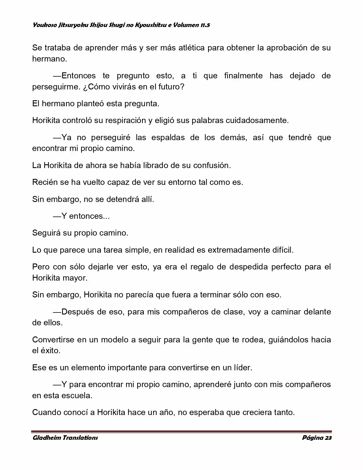 Página 23 del Manga