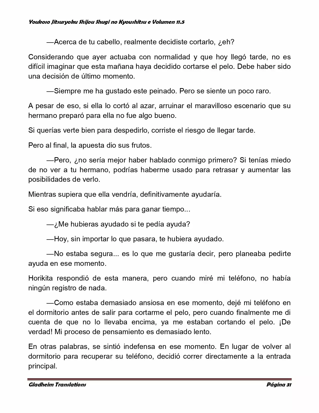 Página 31 del Manga