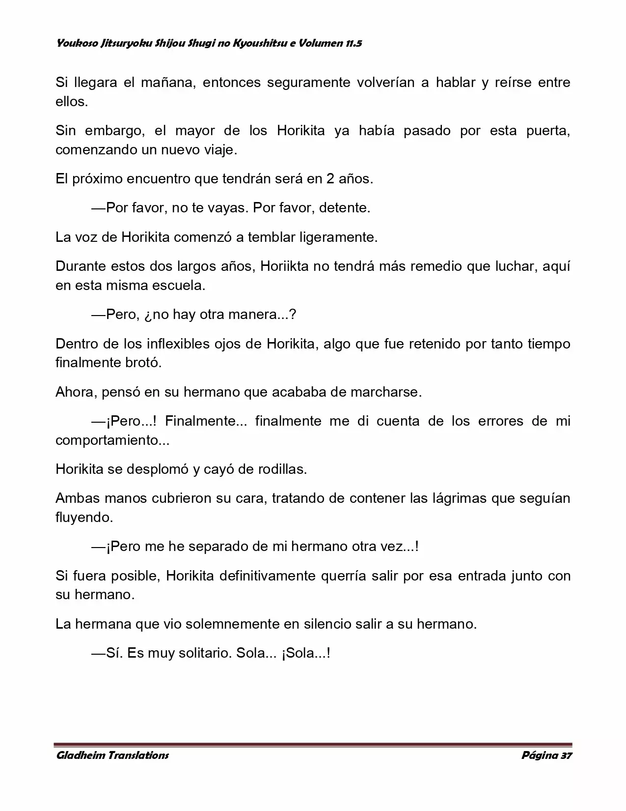 Página 37 del Manga