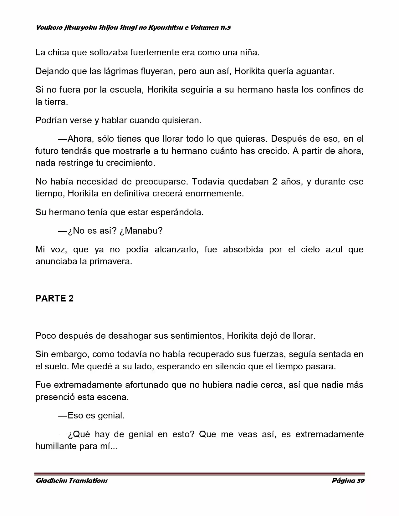 Página 39 del Manga