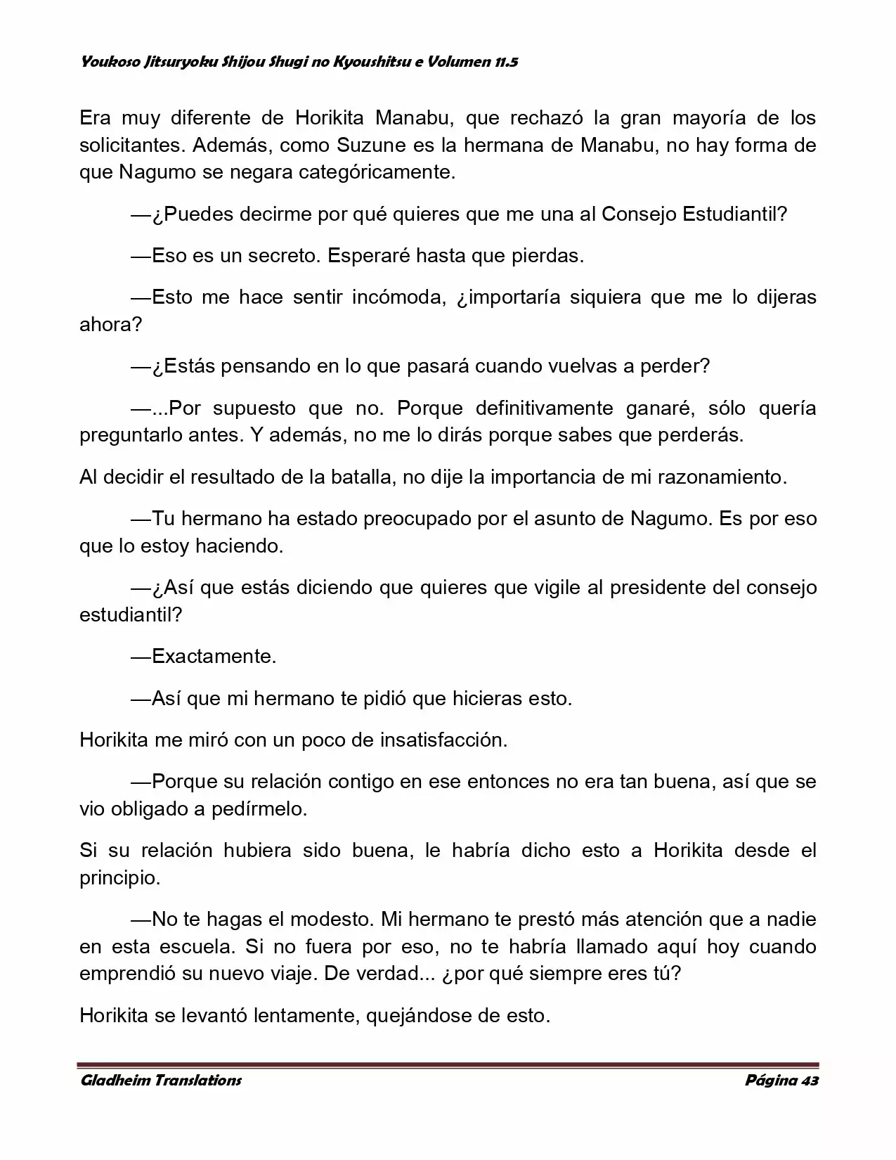 Página 43 del Manga