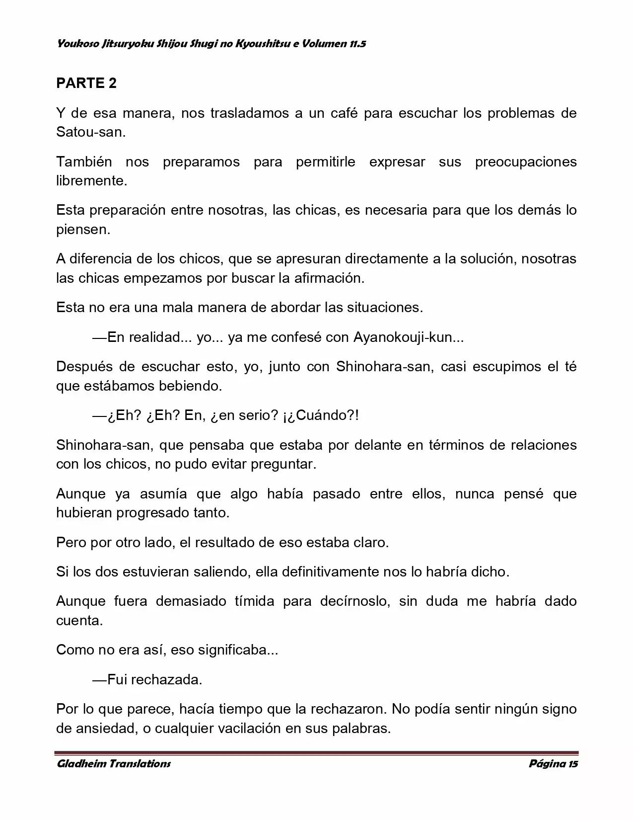 Página 15 del Manga