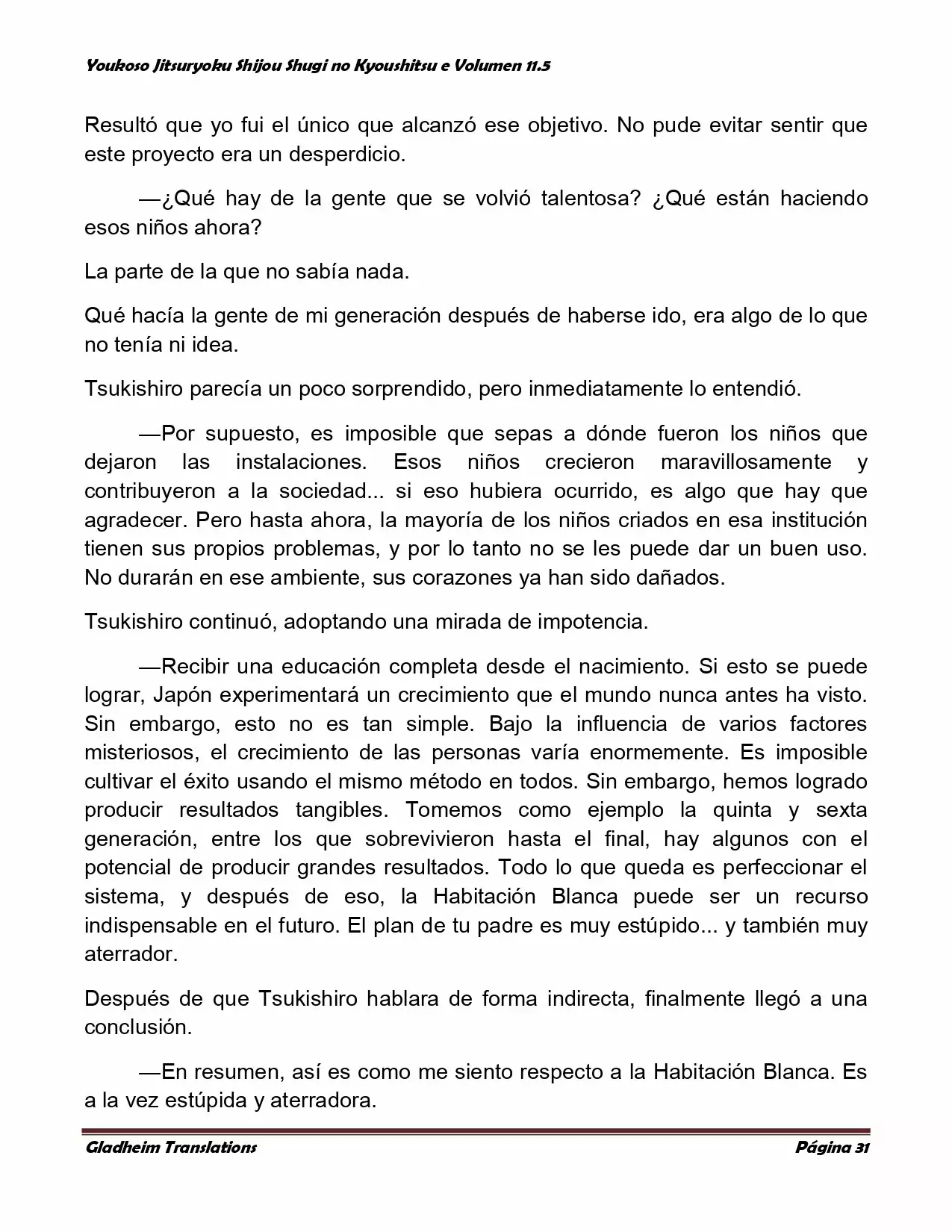 Página 31 del Manga