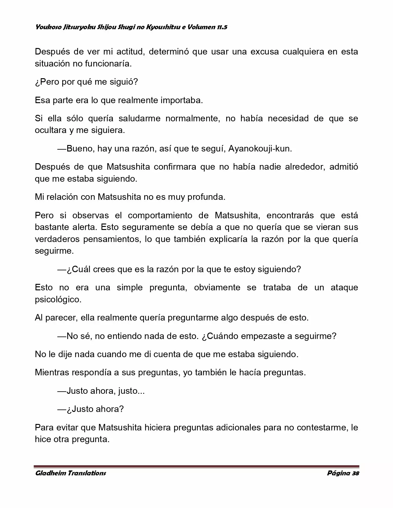 Página 38 del Manga