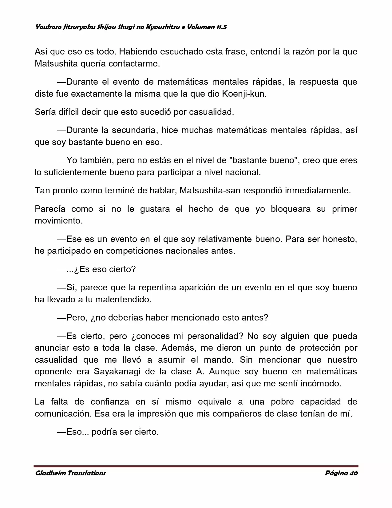 Página 40 del Manga