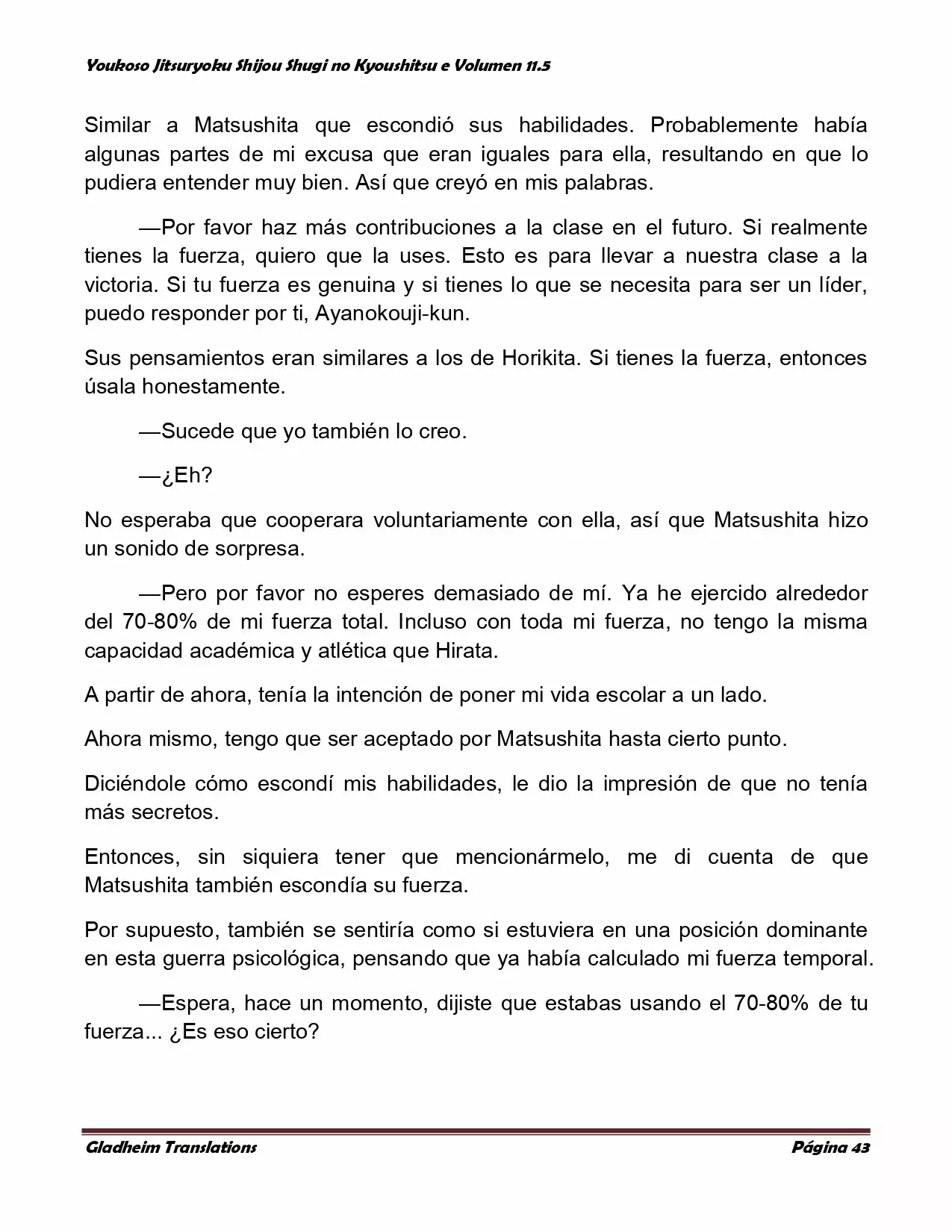 Página 43 del Manga