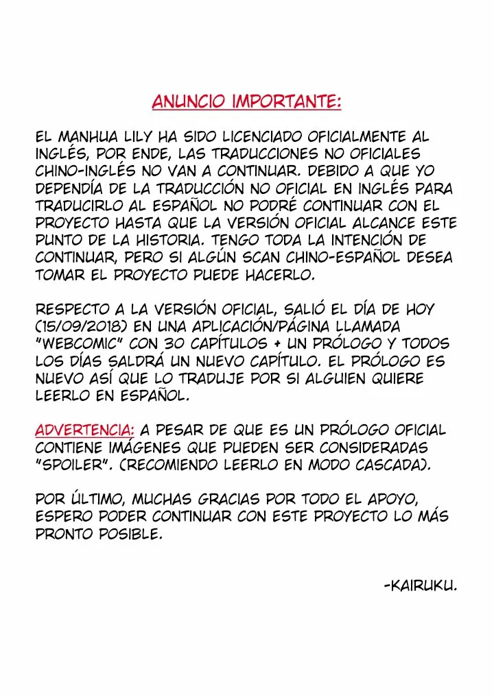 Página 1 del Manga