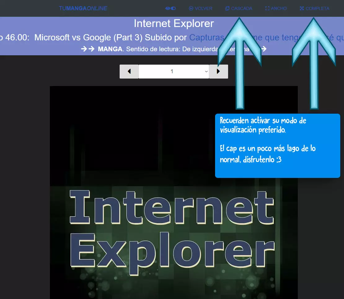 Página 1 del Manga