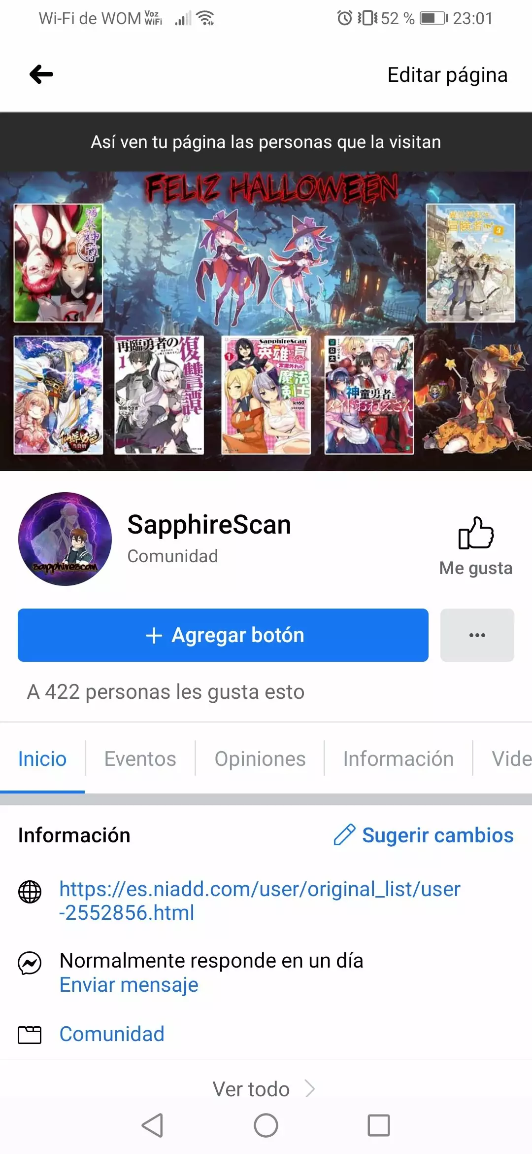 Página 22 del Manga