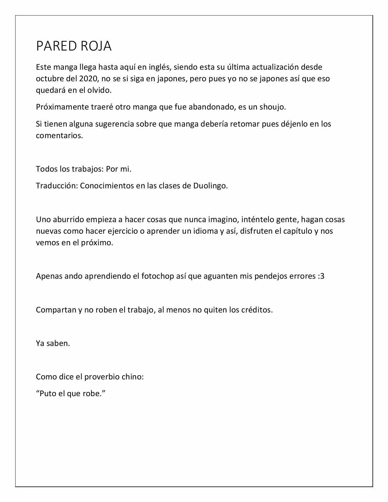 Página 14 del Manga